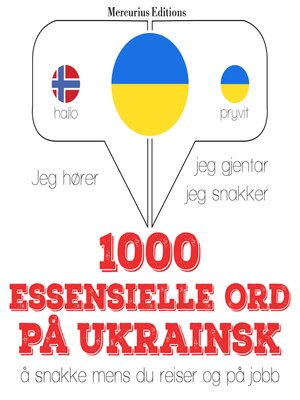 cover image of 1000 essensielle ord på ukrainsk